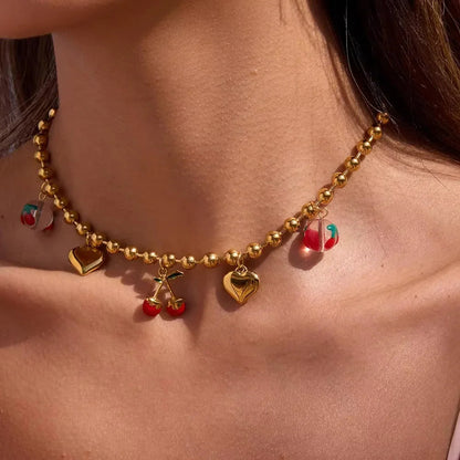 [Echo Fine]Kai Gold Cherry Necklace