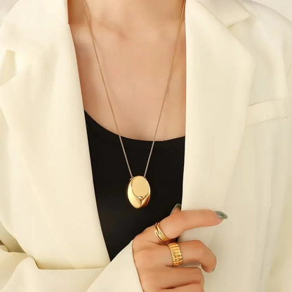 [Echo Fine]Claribel Gold Dome Necklace