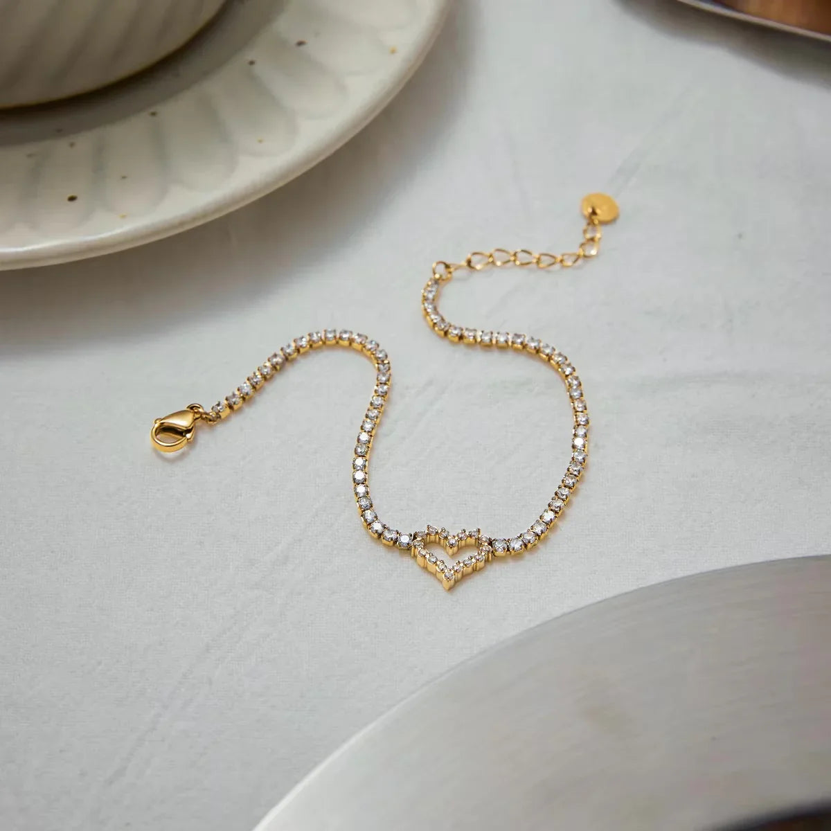 [Echo Fine]Patrice Diamond Heart Bracelet