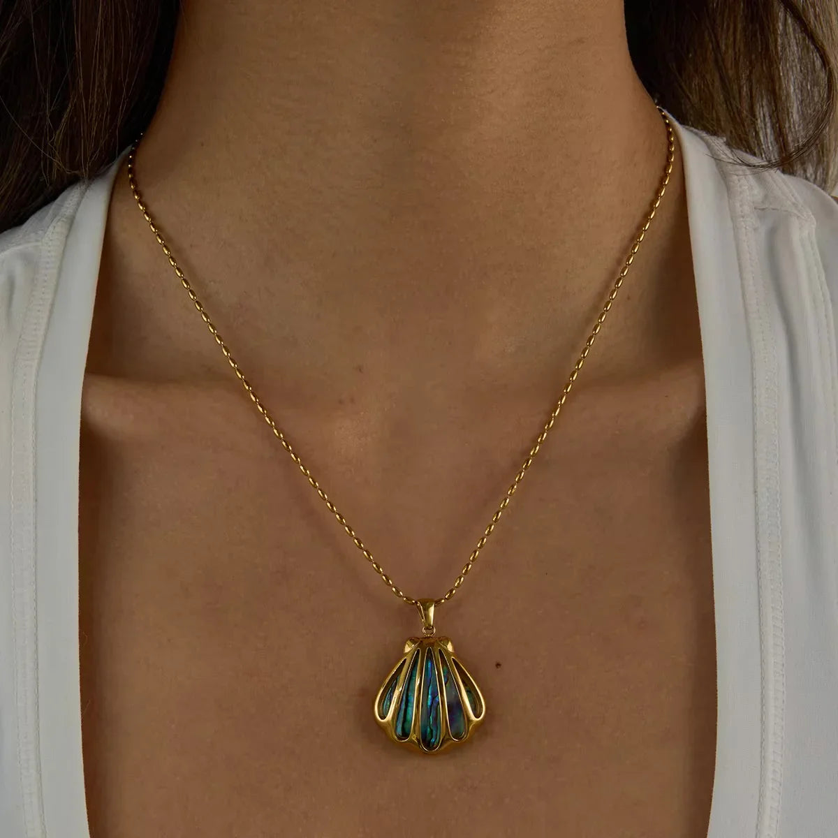 [Echo Fine]Nixie Gold Seashell Pendant