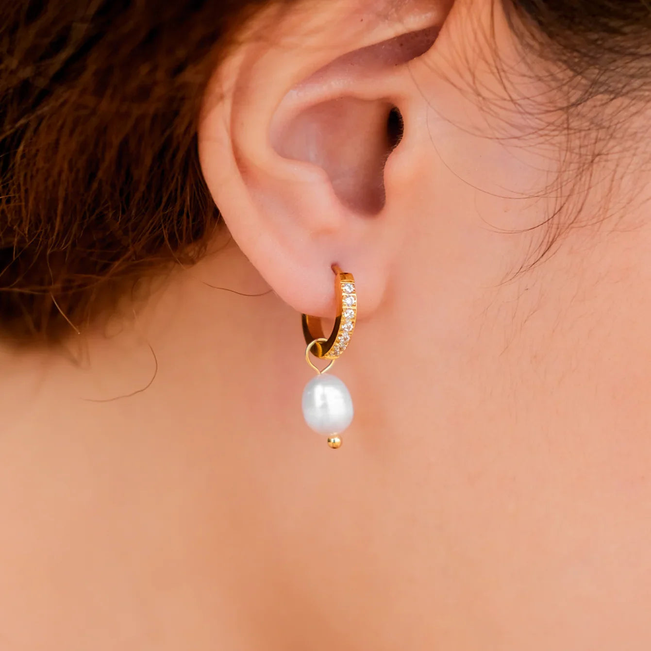 [Echo Fine]Sara Pearl Earrings