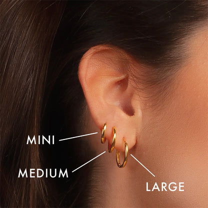 [Echo Fine]Classic Round Hoops