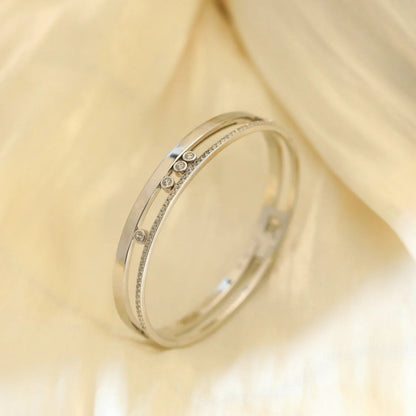 [ECHO]Move Romane Diamond Bangle Bracelet