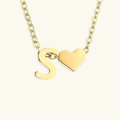 [Echo Fine]Ria Initial Letter Gold Necklace