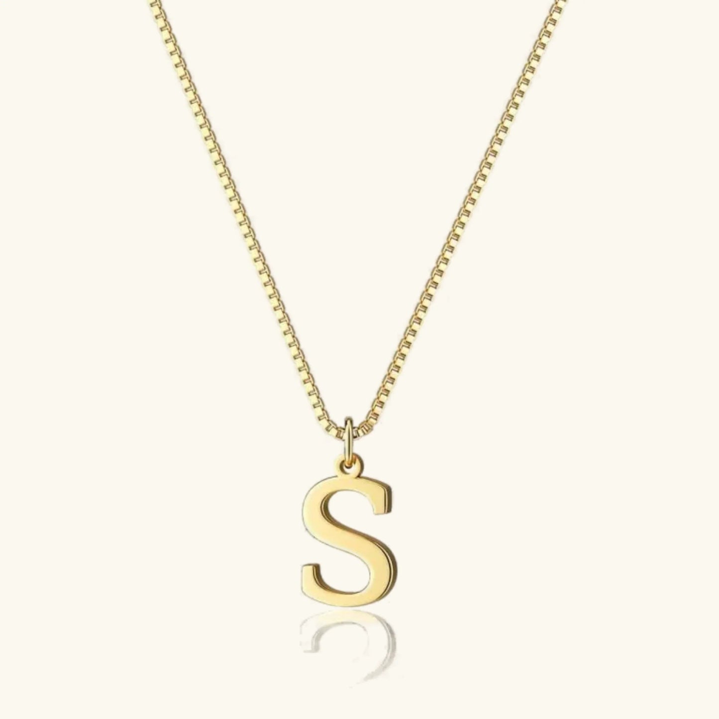 [Echo Fine]Therese Letter Initial Gold Necklace