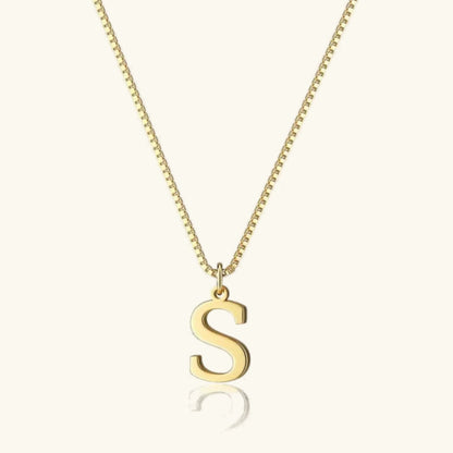 [Echo Fine]Therese Letter Initial Gold Necklace