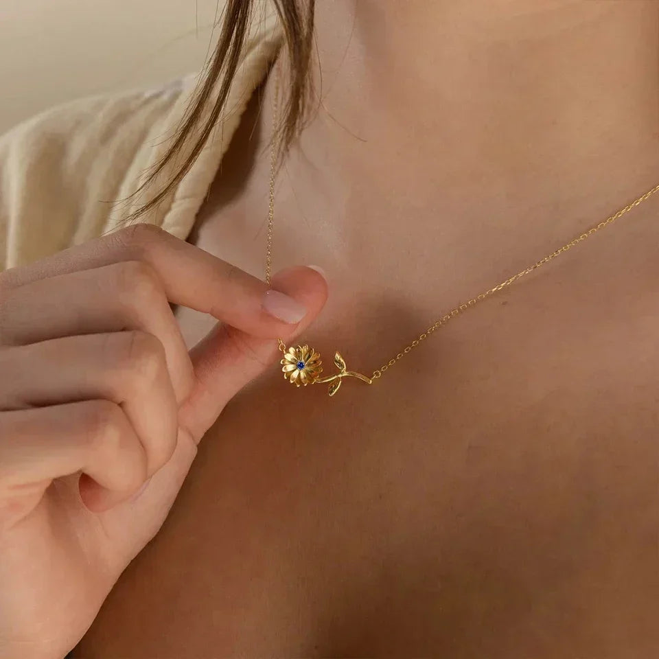 [Echo Fine]Maribelle Birth Flower Gold Necklace