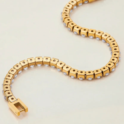 [Echo Fine]Avaria Oval Cut Tennis Bracelet