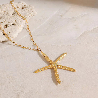 [Echo Fine]Claudia Gold Starfish Necklace