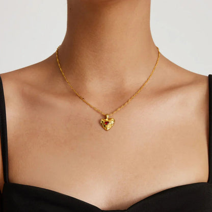 [Echo Fine]Vesper Gold Heart Necklace