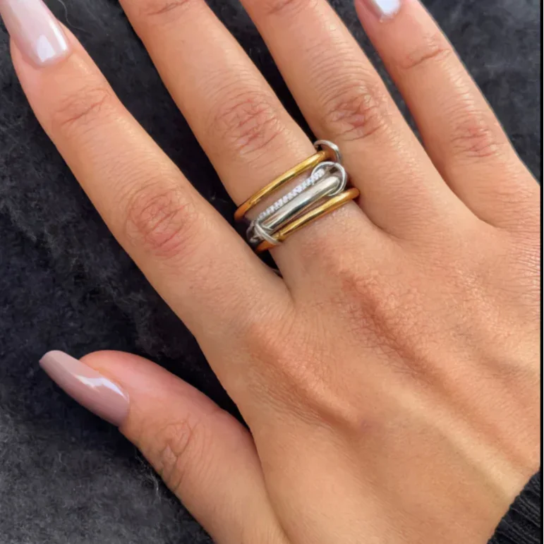[Echo Fine]Aeliana Diamond Ring Stack