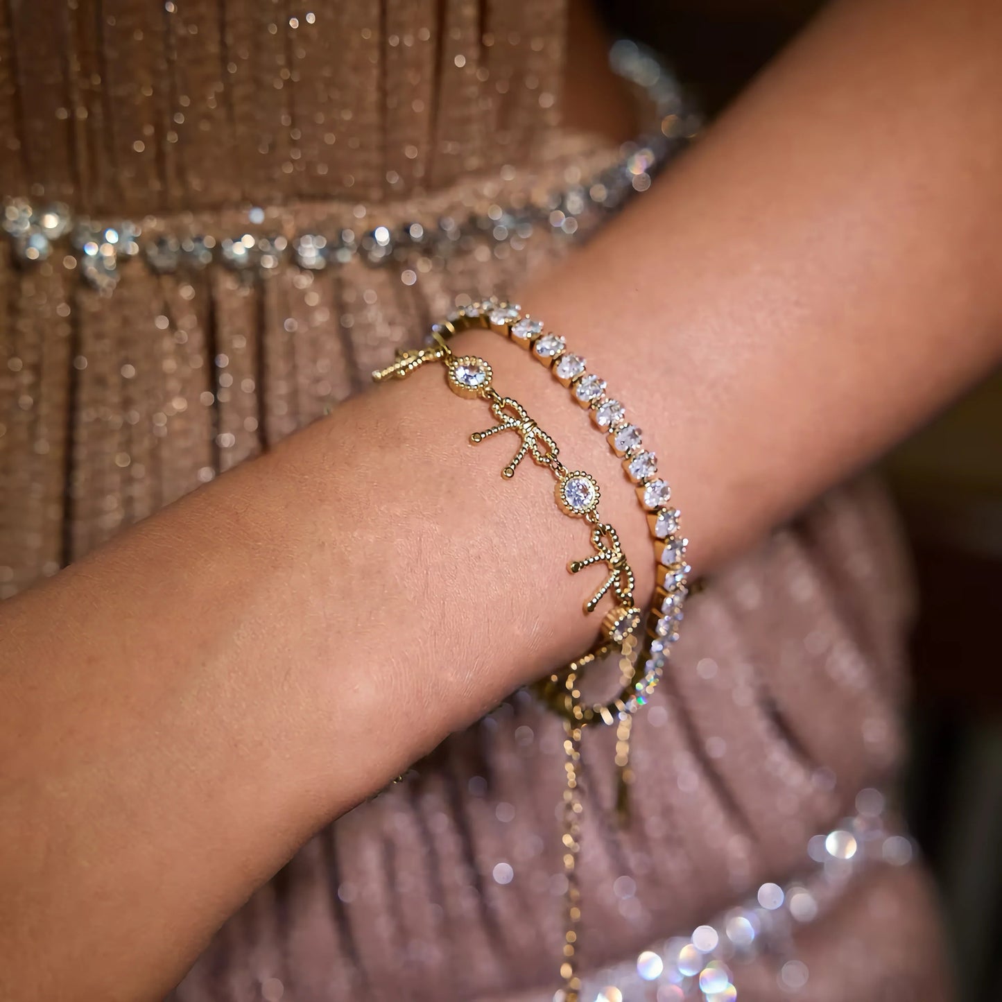 [Echo Fine]Honora Ribbon Knot Diamond Bracelet