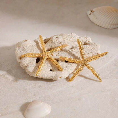 [Echo Fine]Claudia Gold Starfish Earrings