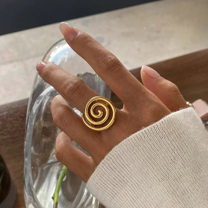 [Echo Fine]Christy Spiral Gold Ring