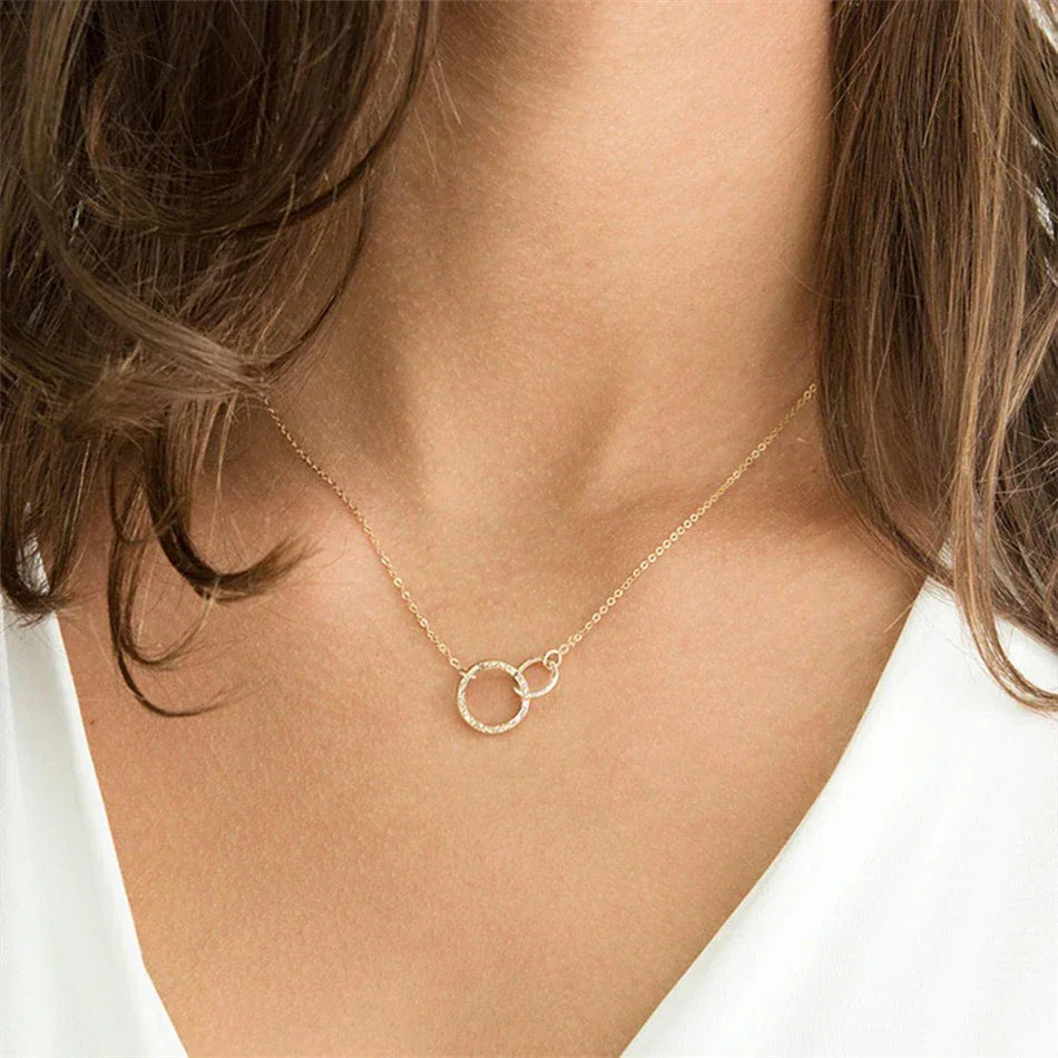 [Echo Fine]Isabelle Gold Hoop Necklace