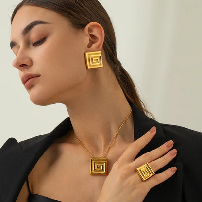 [Echo Fine]Karina Gold Earrings
