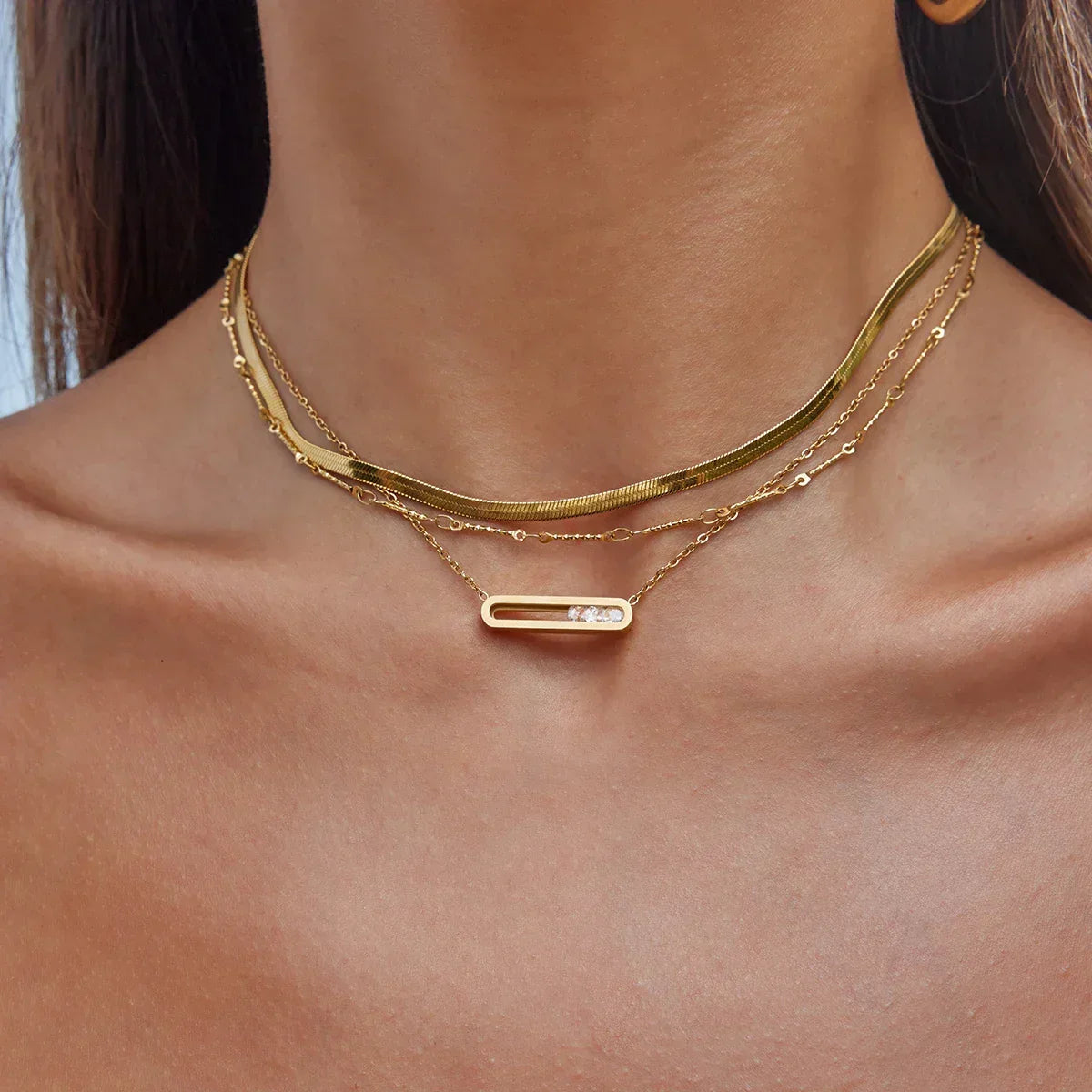 [Echo Fine]Abby Sculpted Gold Pendant