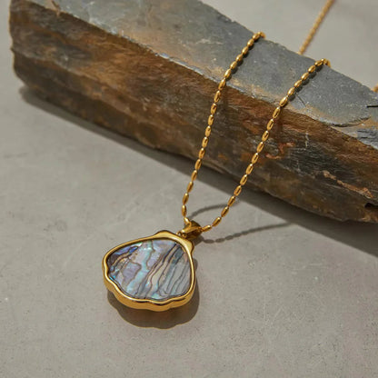 [Echo Fine]Nixie Gold Seashell Pendant