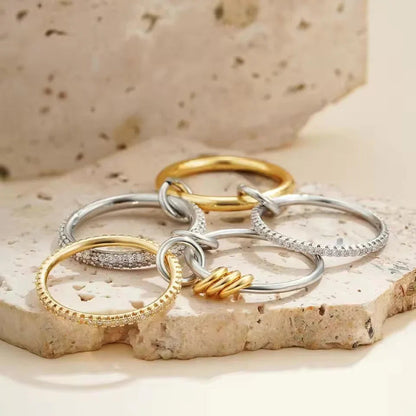[Echo Fine]Collina Stacked Diamond Ring