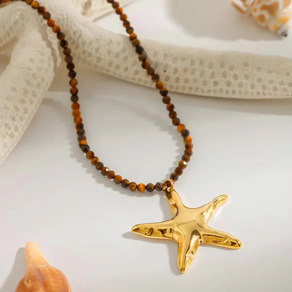 [Echo Fine]Umi Gold Starfish Pendant