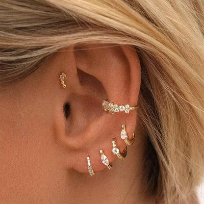 [Echo Fine]Mariah Mini Diamond Hoops
