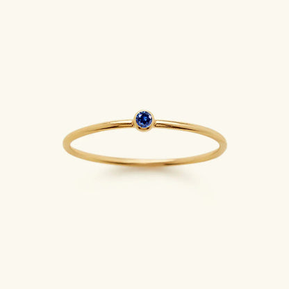 [Echo Fine]Amelia Birthstone Stacker Ring