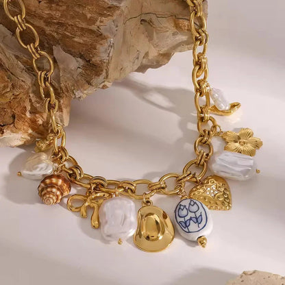 [Echo Fine]Wavecrest Ocean-Inspired Necklace