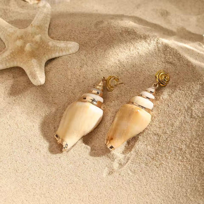 [Echo Fine]Sabrina Seashell Earrings