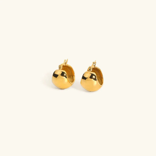 [Echo Fine]Sunna Gold Huggie Earrings