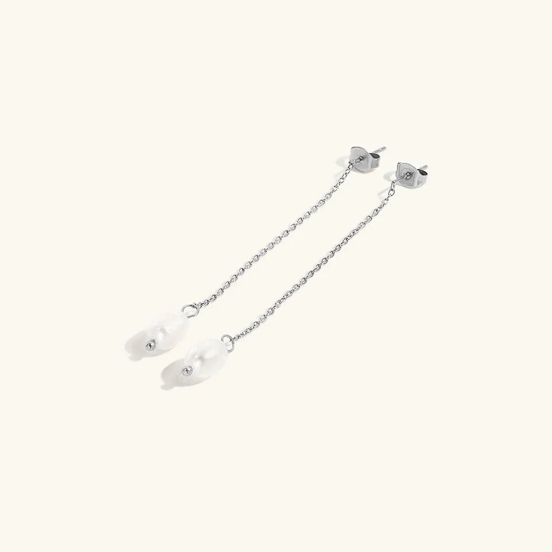 [Echo Fine]Tessa Pearl Tassel Earrings