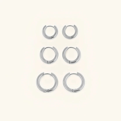 [Echo Fine]Classic Round Hoops