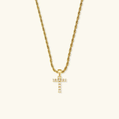 [Echo Fine]Elodie Initial Letter Pearl Necklace