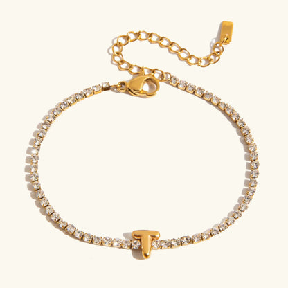 [Echo Fine]Avaria Bubble Letter Tennis Bracelet