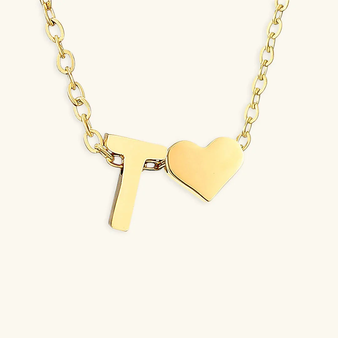 [Echo Fine]Ria Initial Letter Gold Necklace