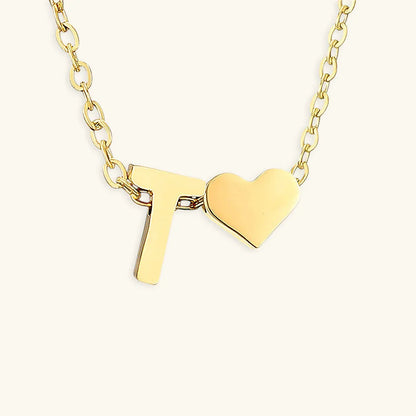 [Echo Fine]Ria Initial Letter Gold Necklace