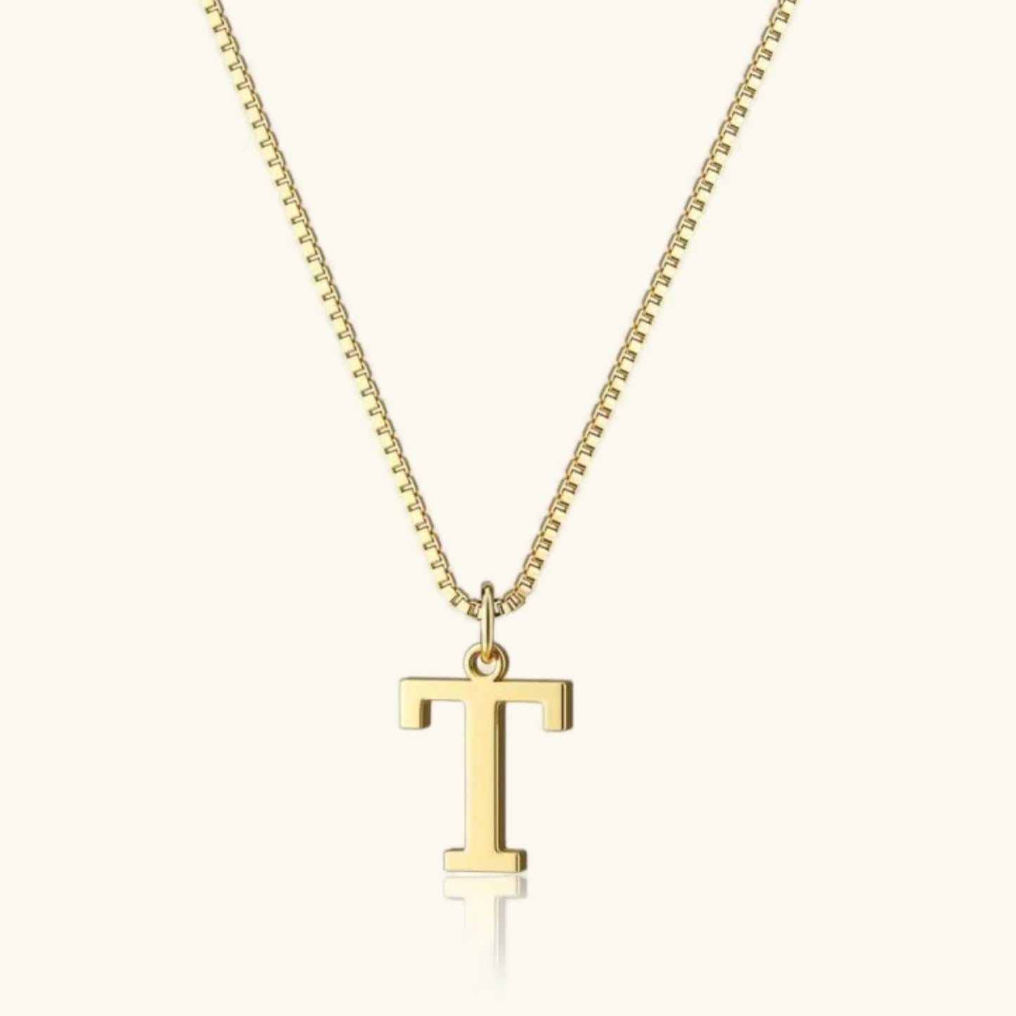 [Echo Fine]Therese Letter Initial Gold Necklace