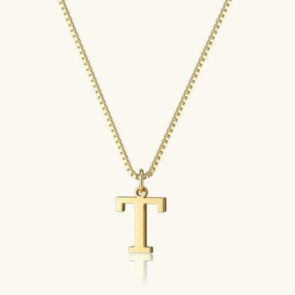 [Echo Fine]Therese Letter Initial Gold Necklace