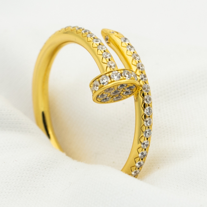 [ECHO ]JUSTE RING 1.8MM GOLD DIAMONDS