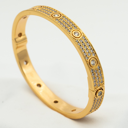 [ECHO ]LOVE BRACELET 6.1MM DIAMOND-PAVED 10 BIG DIAMONDS