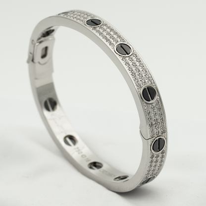 [ECHO ]LOVE BRACELET 6.1MM DIAMOND-PAVED CERAMIC