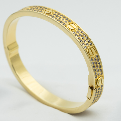 [ECHO ]LOVE BRACELET 6.1MM DIAMOND-PAVED