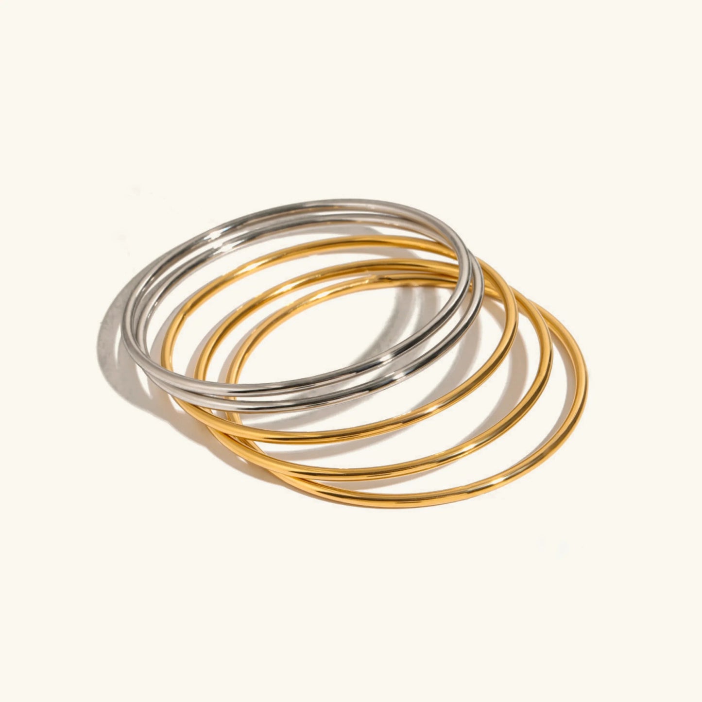 [Echo Fine]Shannon Gold Bangle Set