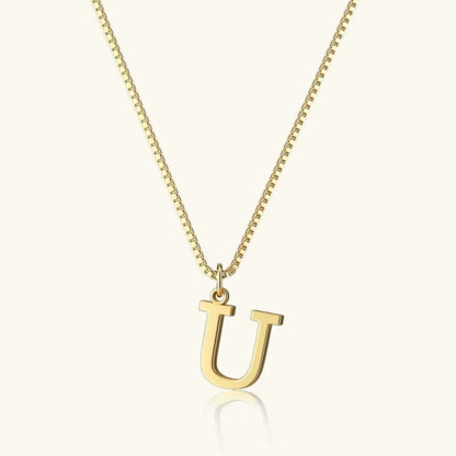 [Echo Fine]Therese Letter Initial Gold Necklace