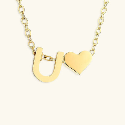 [Echo Fine]Ria Initial Letter Gold Necklace