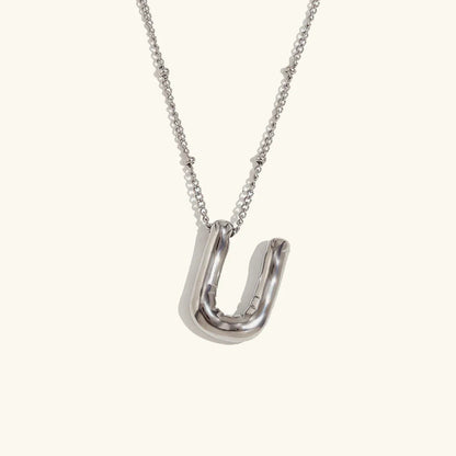 [Echo Fine]Balloon Gold Initial Necklace