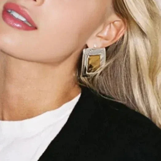 [Echo Fine]Jocelyn Two Tone Earrings