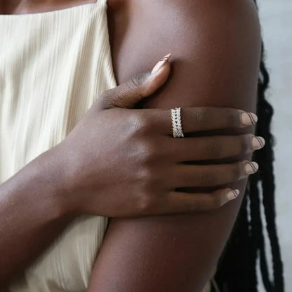 [Echo Fine]Clarisse Patterned Gold Ring