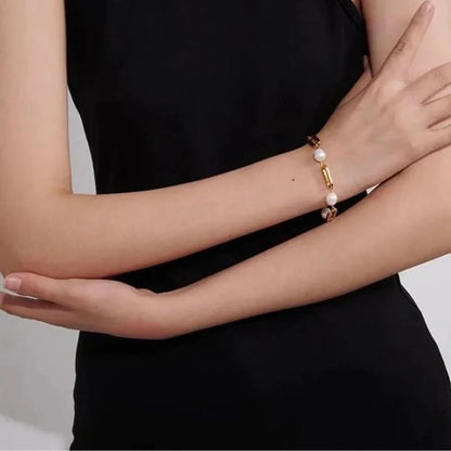 [Echo Fine]Janna Pearl Chain Bracelet