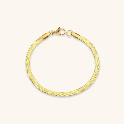 [Echo Fine]Vida Gold Herringbone Bracelet