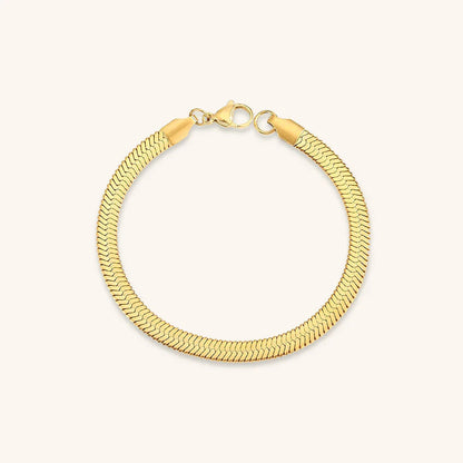 [Echo Fine]Vida Gold Herringbone Bracelet